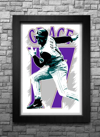 MARK GRACE art print/poster ARIZONA DIAMONDBACKS FREE S&H! JERSEY Cover