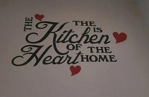 The Kitchen Is The Heart Of The Home Wall Art - Picture 1 of 4