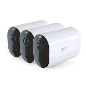 Arlo Pro 4 XL Wireless Smart Security System with Three 2K HDR Cameras White