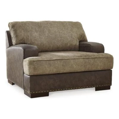 Silla de gran tamaño Signature Design by Ashley Alesbury Chocolate Foto 1 de 3