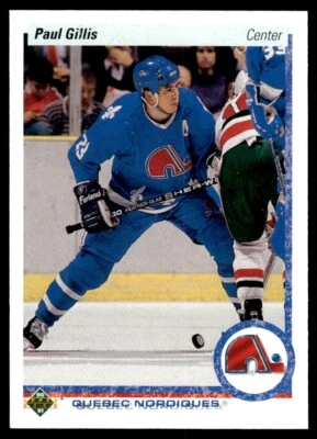 1990 Upper Deck #49 Paul Gillis - Quebec Nordiques - Image 1 of 2