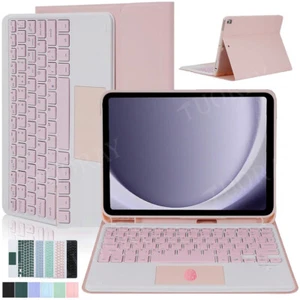 Touchpad Keyboard Case For Samsung Galaxy Tab A9+ S9 FE/S9 S8 S7 S6 Lite Tablet - Picture 1 of 35
