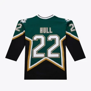Dallas Stars Brett Hull Mitchell & Ness Alternate 1998/99 NHL Blue Line Jersey - Picture 1 of 15