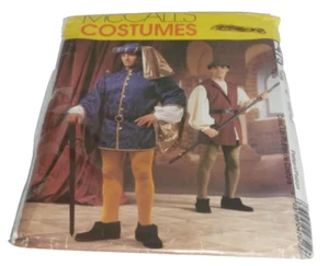 Renaissance Shirt Belt Jacket Hat Vest Leggings Costume Sewing Pattern 42-48 Men - Imagen 1 de 4