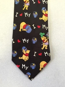 Disney Winnie The Pooh "I Love My Honey" Necktie Tie - N16 - FUN! - Picture 1 of 4