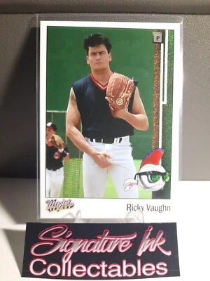 Tarjeta artística personalizada Ricky Vaughn / Charlie Sheen - Película de Grandes Ligas - Tarjeta sin procesar Foto 1 de 2