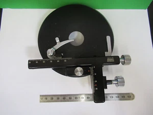 WILD HEERBRUGG SWISS BINO XY STAGE TABLE MICROSCOPE PART AS PICTURED &P4-B-64 - Picture 1 of 7