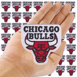 Venta al por mayor Chicago Bulls Fondo Blanco Logo Talla 3.0"x3.0" Hierro para coser Parches - Imagen 1 de 12