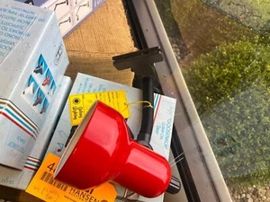 Lite Source "gooseneck" clamp on lamp Red (T2-4) LS-111 - Picture 1 of 1