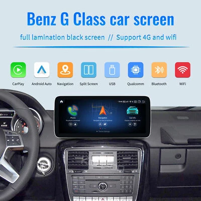 12.3“ Android13 Autoradio Carplay Car GPS Screen stereo display for Benz G Class - Image 1 of 4