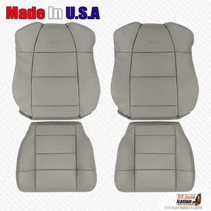 2003 Ford F150 - Extended Cab - Driver Passenger Leather Seat Cover Med Graphite - Picture 1 of 16