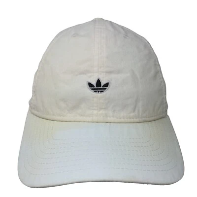 Adidas Trefoil Women's Slideback Hat White OSFW Embroidered Adjustable - Image 1 of 4
