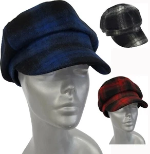 Men Women Hats fall Winter Warm Wool felt caps linen snaps - Picture 1 of 9