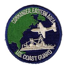 Commander Eastern Area map 1970s? W1355 USCG Coast Guard patch