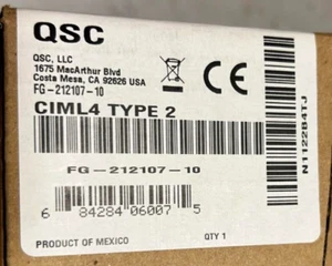 NUOVA CON SCATOLA QSC Q-SYS CIML4 TYPE2 scheda di ingresso audio in rete - Foto 1 di 2
