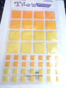 Sticko Tile's Play Mosaic Stickers Orange Scrapbooking Crafts - Picture 1 of 1