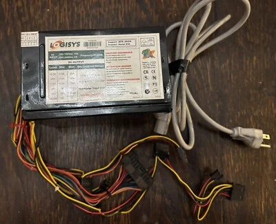Logisys Corp. 480W 240-Pin Black Beauty ATX 20+4 Power Supply PS480D-BK - Image 1 of 4
