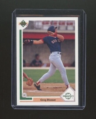 1991 Upper Deck Baseball, # 70 Greg Blosser, 90-91 Hockey Hologram error, GB1 - Image 1 of 4