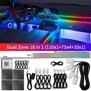 RGB Symphony Coche Atmósfera Interior LED Acrílico Guía Fibra Óptica Luz Ambiental - Imagen 1 de 13