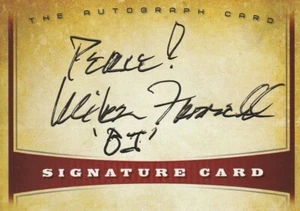 M.A.S.H. STAR MIKE FARRELL SIGNED SIGNATURE CARD "PEACE & BJ" - Picture 1 of 1