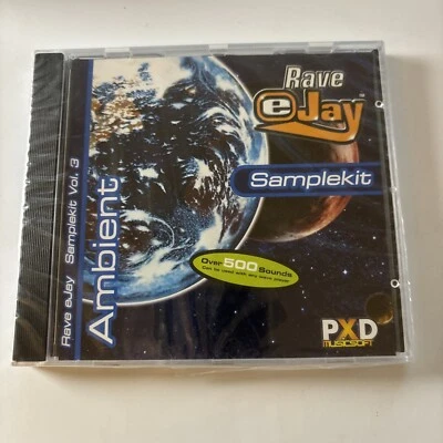 Rave EJay Sample Kit Vol 3 PC CDROM 1998 Win95 *New Sealed* - Image 1 of 4