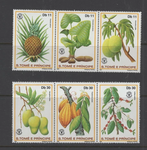 St. Thomas and Prince #641-42  (1981 World Food Day set) VFMNH CV $10.75 Cover
