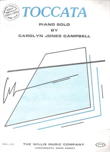 CAROLYN JONES CAMPBELL - TOCCATA - PIANO SOLO SHEET MUSIC 1987 - Picture 1 of 1