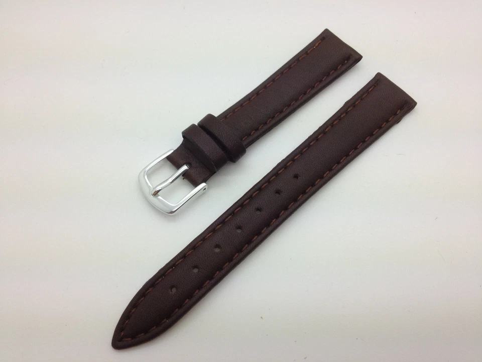 10mm 12mm 14mm LS714 Hadley Roma Calfskin Genuine Leather Watch Band Ladies - Image 1 of 1