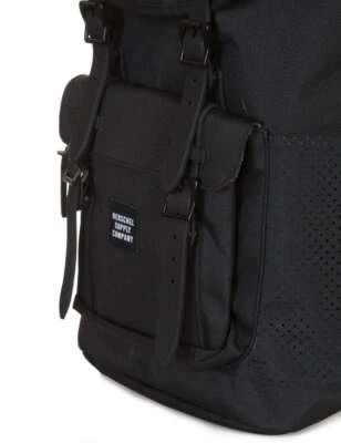 Herschel Supply Co Backpack Little America Black Rubber Mesh School Travel Bag - image 1 of 4