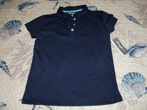 NEW~Girl's~EDDIE BAUER~School Navy Blue Cotton/Polyester Top/Shirt size M(10-12) - Picture 1 of 8