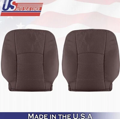 Cubiertas de asiento de tela marrón para Dodge Ram 4500 SLT 2013 a 2018 para conductor pasajero Foto 1 de 4