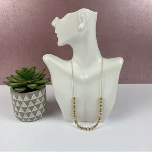 14K Gold Add A Bead Necklace Vintage Classic Jewelry Women - Picture 1 of 7