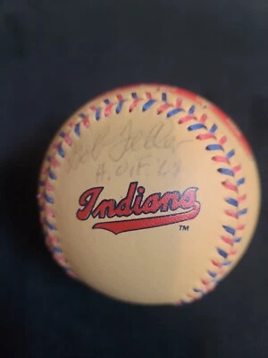 Bob Feller Cleveland Indians Guardians HOF Signed 1948 Baseball COA Beckett - Image 1 of 4