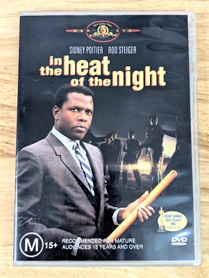 In the Heat Of The Night (DVD, 1967) Sidney Poitier - Region 4 Fast Post - Image 1 of 4