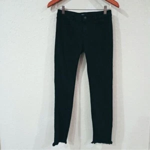 Miss Me Girls Sz 14 Designer Skinny Fit Black Jeans Stretch Fray Hems - Picture 1 of 12