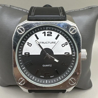 Reloj Estructura 32806. Estuche 45mm. Ancho de banda de 25 mm. Necesita batería nueva. Foto 1 de 4