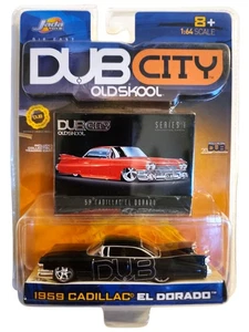 Cadillac El Dorado 1959 Jada Toys Dub City Old Skool negro logotipo DUB serie 1 - Imagen 1 de 1