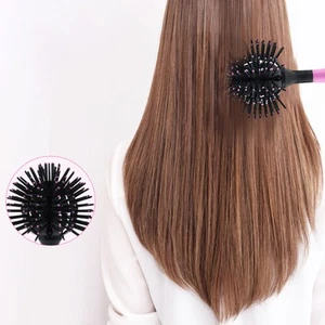 3D Round Hair Brushes Comb Easy Detangling Heat Resistant 360° Ball Hair Sty BX5 - Picture 1 of 7