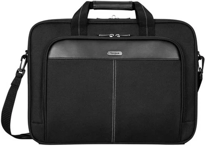 Targus 15-16 Inch Classic Slim Laptop Bag, Black - Ergonomic 公文包 和...  — 第 1/4 张图片
