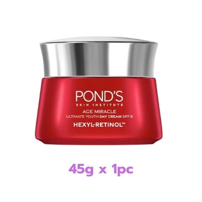 Pond's Age Miracle Ultimate Youth Day Cream Hexyl-Retinol Treatment Face SPF18 - Image 1 of 4
