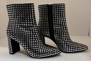 INC International Concepts Anila Ankle Booties High Heels Studded 7.5 M READ - Picture 1 of 10