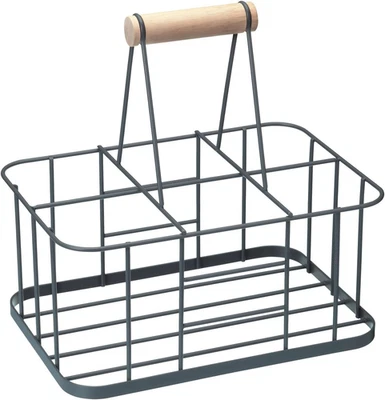 Living Nostalgia Portabottiglie in Filo Da 6, Argento - Immagine 1 di 4