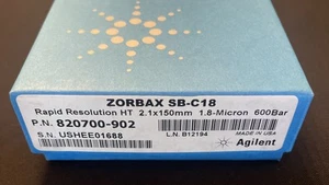 Columna ZORBAX RRHT StableBond C18 2,1 x 150 mm 1,8 μm 600 bar 820700-902 sellada - Imagen 1 de 4