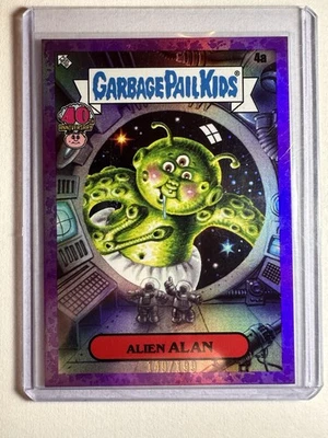 2025 Topps GPK 40th Garbage Pail Kids PURPLE Alien Alan #4a 149/199 🔥 - Image 1 of 2
