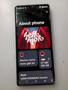 Moto G85 5g 256 Go de stockage 12 Go + 12 Go de RAM GSM débloqué version internationale - Photo 1 sur 5