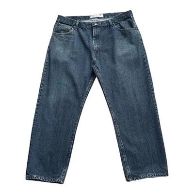 Pantalones de mezclilla azules 100 % algodón calce regular talla 40 WRANGLER 26,5" entrepierna Foto 1 de 4