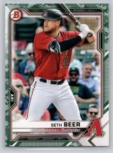 Bowman 2021 #BP-60 Seth Beer Prospects camuflaje Arizona Diamondbacks - Imagen 1 de 2