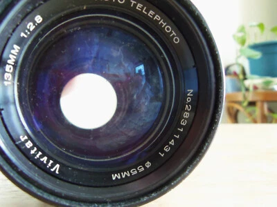 Vivitar 135mm 1:2.8 Auto Telephoto Camera Lens Parts - Image 1 of 3