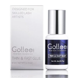 Gollee Eyelash Extension Glue High Flexibility Professional Use Black Adhesive - Picture 1 of 6