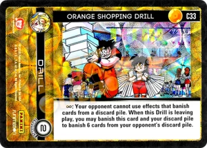 Lámina taladro de compras naranja DBZ Dragon Ball Z TCG Panini Vengeance C33 - Imagen 1 de 1